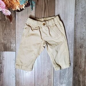 Carter's Khaki Beige 100% Cotton Baby Boy Formal Pants Size 3M EUC